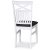Skagen tuoli ristill ja kangasistuimella - valkoinen/harmaa + Huonekalujen hoitosarja tekstiileille