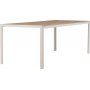 Ruokailuryhm; 6 tuolia ja ruokapyt 205 x 90 cm beige - Copacabana
