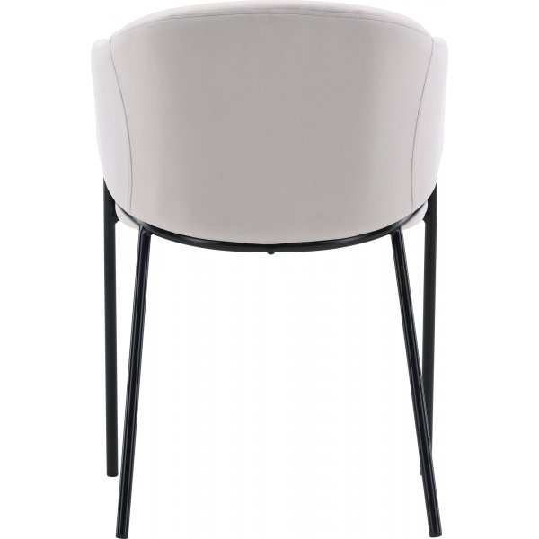 Evelina ruokatuoli - Harmaa sametti Evelina ruokatuoli - Harmaa sametti