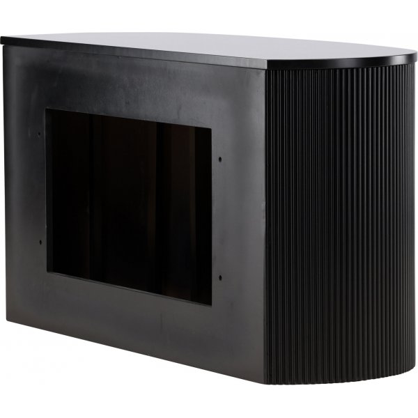 Seinlle ripustettava Loca-sivupyt 120 x 45 cm - Musta