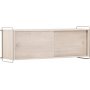 Paris-seinkaappi 48 x 122 cm - Beige/Whitewash