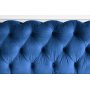 Kahden istuttava sohva Milton Chesterfield - Tummansininen sametti