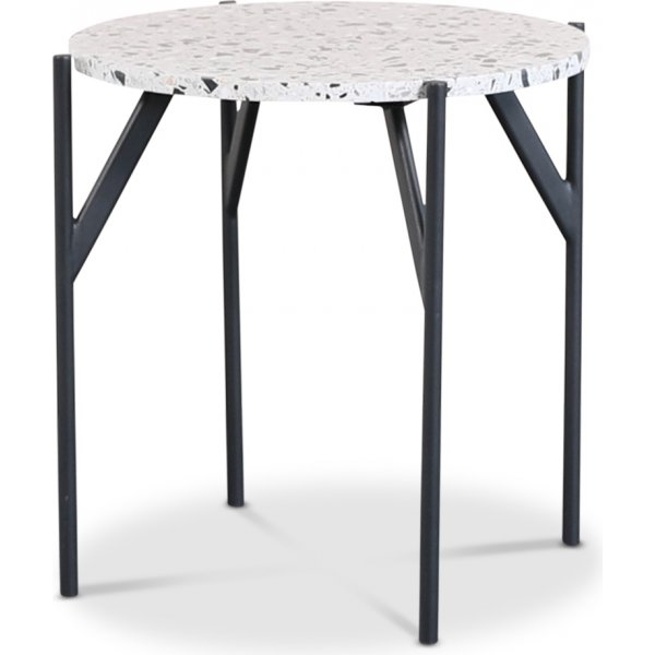 Terrazzo sivupyt 50 cm - Terrazzo Cosmos & musta AIR-metallirunko
