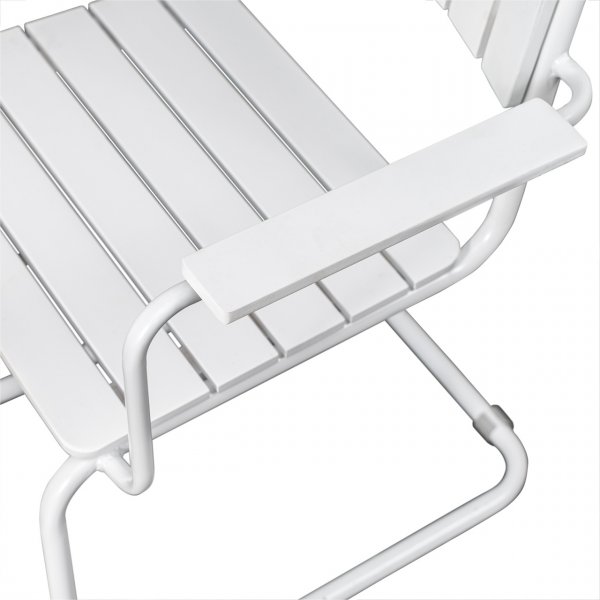 Holmö-tuoli käsinojilla - Valkoinen Holmö-tuoli käsinojilla - Valkoinen