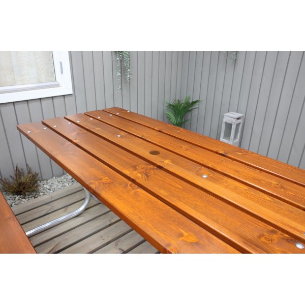 Vakaa penkkisetti ilman selkänojaa - Cappuccino Vakaa penkkisetti ilman selkänojaa - Cappuccino