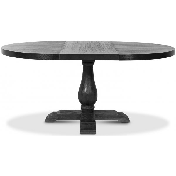 Pyöreä Lamier-ruokapöytä, halkaisija 120-170 cm - Musta Pyöreä Lamier-ruokapöytä, halkaisija 120-170 cm - Musta