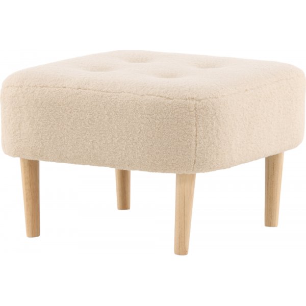 Salina pouf - Valkoinen fleece Salina pouf - Valkoinen fleece