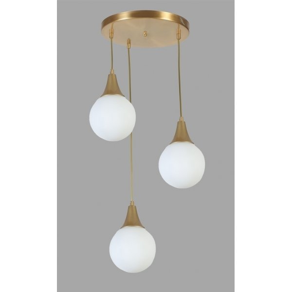 Afra kattovalaisin - Valkoinen/kulta Afra kattovalaisin - Valkoinen/kulta