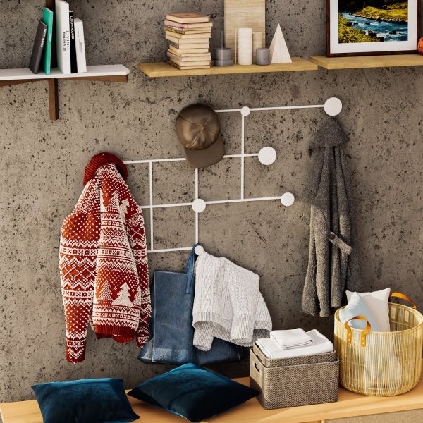 Fatara vaateripustin - valkoinen Fatara vaateripustin - valkoinen