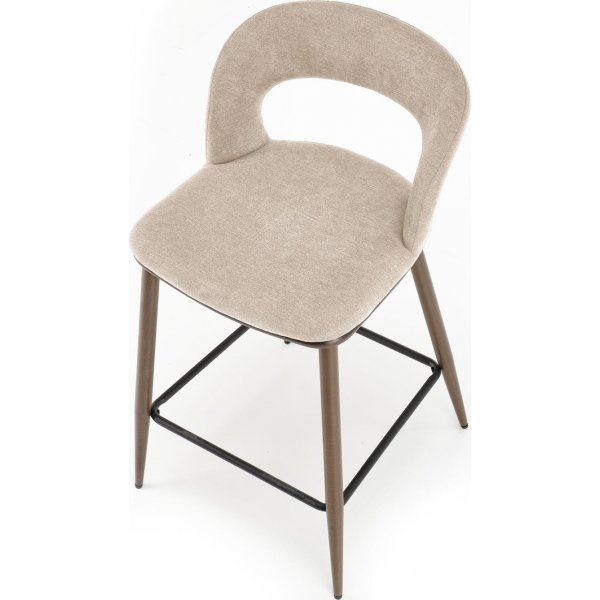 Baarituoli beige/p�hkin�puu istuinkorkeus 65 cm - Pelican