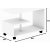 Karaf sohvapöytä 80 x 40 cm - Valkoinen