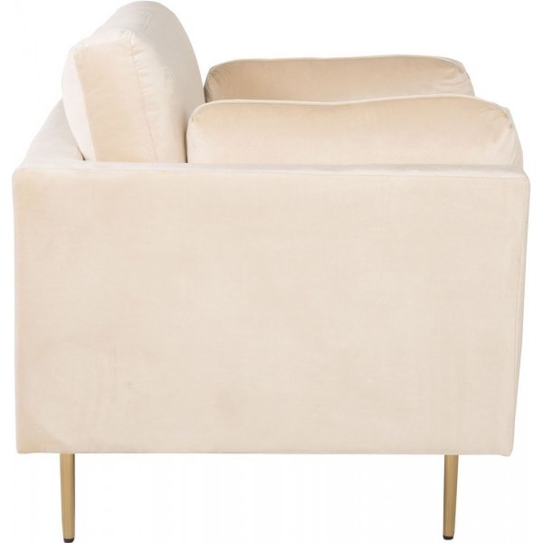 Nojatuoli Savanna - Beige (Sametti) / Messinkijalat Nojatuoli Savanna - Beige (Sametti) / Messinkijalat