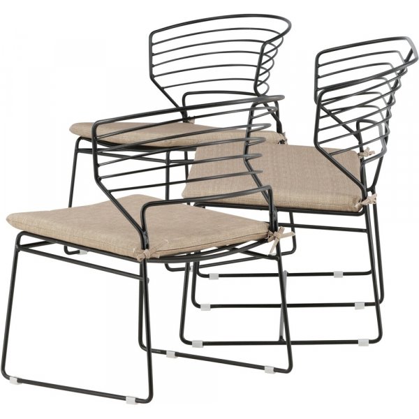 Milano sohvaryhmä - musta/hiekkabeige Milano sohvaryhmä - musta/hiekkabeige