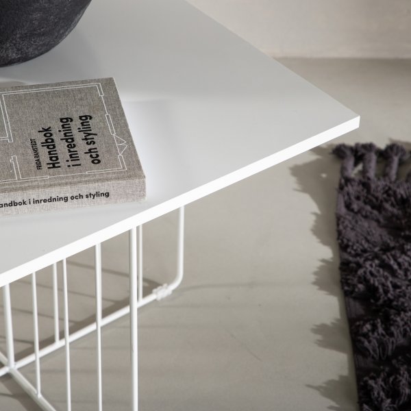 Dayton sohvapöytä 60 x 60 cm - Valkoinen Dayton sohvapöytä 60 x 60 cm - Valkoinen