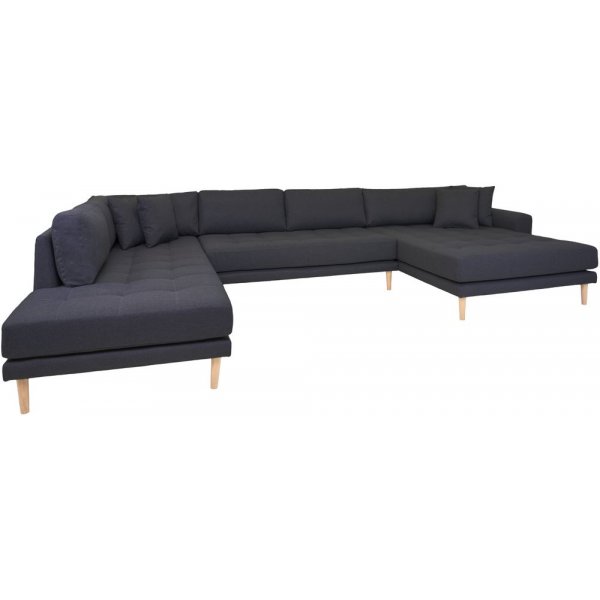 Lido U-sohva avop��ll� - Tummanharmaa