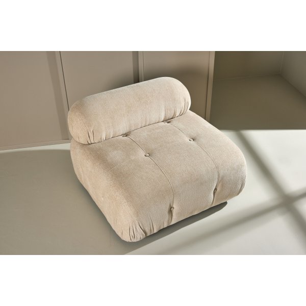 Mika sohvamoduuli - beige/kromi Mika sohvamoduuli - beige/kromi