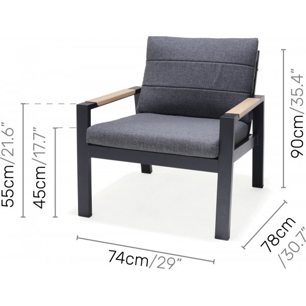 Panama lounge ryhmä 2 - musta/keltainen Panama lounge ryhmä 2 - musta/keltainen