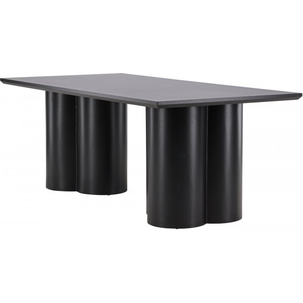 Olivia-ruokapöytä 210x100 cm mustaksi petsattu Olivia-ruokapöytä 210x100 cm mustaksi petsattu