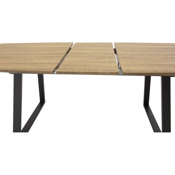 Ruokapöytä Hallsberg - Musta / tammi-imitaatio Ruokapöytä Hallsberg - Musta / tammi-imitaatio