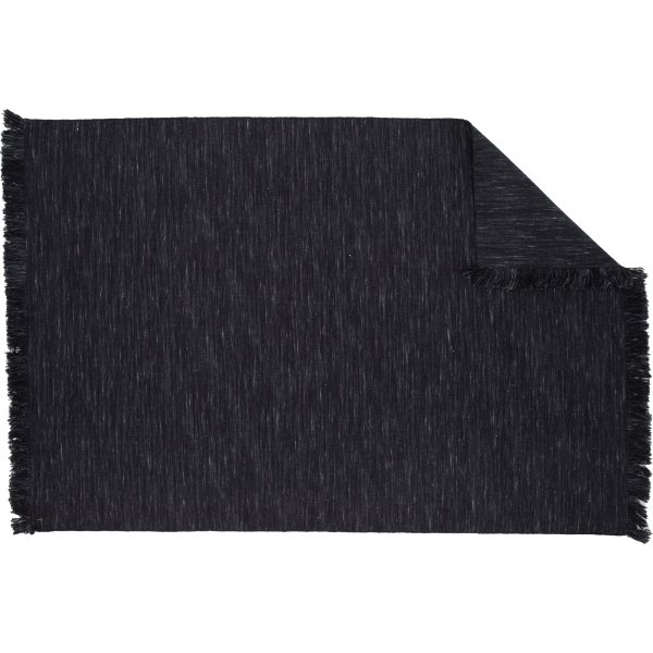 Elton flatwoven villamatto - musta Elton flatwoven villamatto - musta