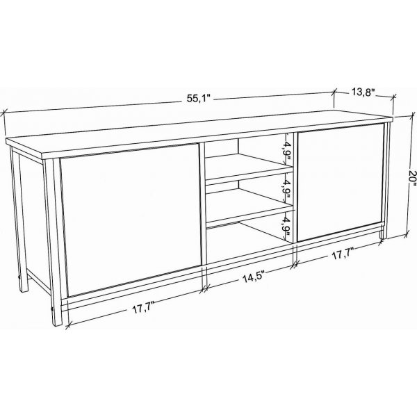 Otis mediapenkki - Musta/valkoinen Otis mediapenkki - Musta/valkoinen