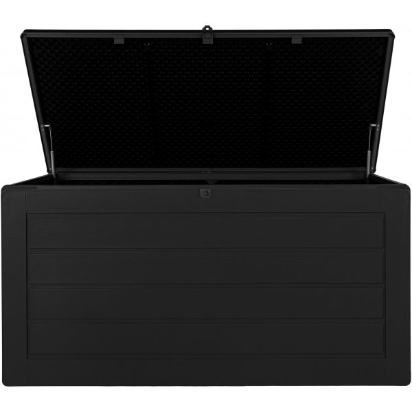 Dubrovnik tyynylaatikko 146,5 x 61 cm 490 litraa - Musta muovi Dubrovnik tyynylaatikko 146,5 x 61 cm 490 litraa - Musta muovi