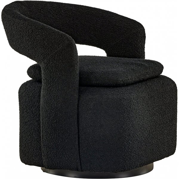 Laurel-nojatuoli - musta