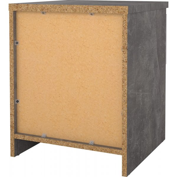 Naia yöpöytä 1 - Betoni/valkoinen Naia yöpöytä 1 - Betoni/valkoinen