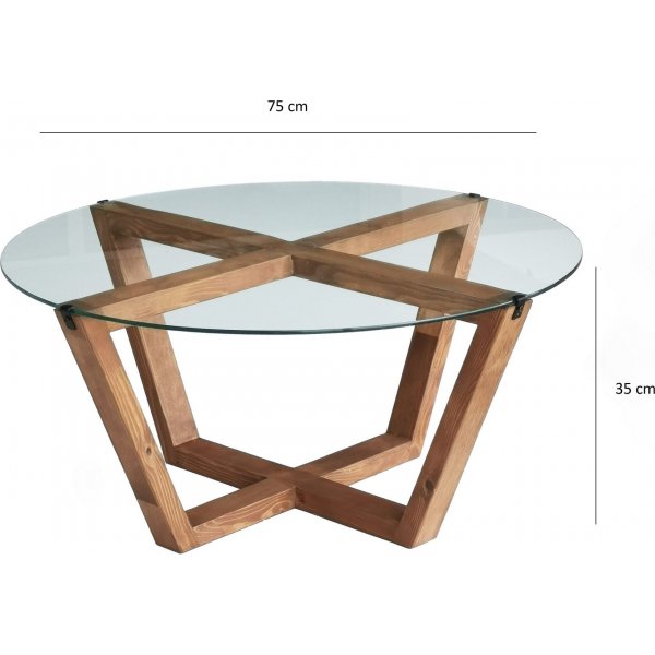 Lotus sohvapyt 75 cm - Puu