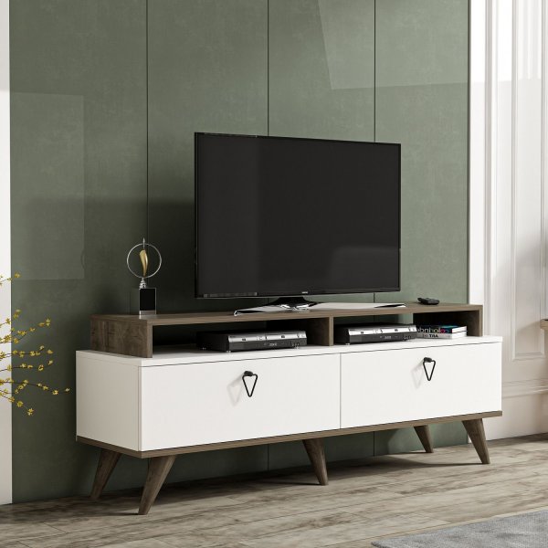 Beril-mediapenkki - p�hkin�/valkoinen