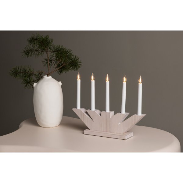 Verbier pöytävalaisin - Whitewash Verbier pöytävalaisin - Whitewash