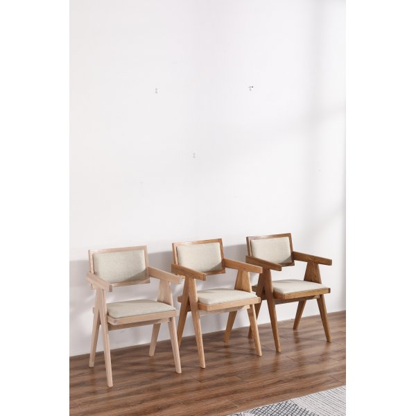 Valkoiseksi öljytty tammituoli - Sara Valkoiseksi öljytty tammituoli - Sara