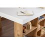 Vesper kirjoituspyt 130 x 72 cm - Valkoinen/mnty