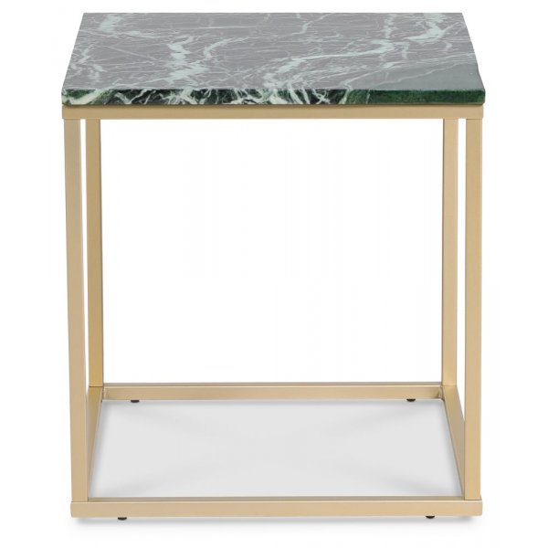 Accent sohvapöytä 50 - Vihreä marmori / Matta messinki Accent sohvapöytä 50 - Vihreä marmori / Matta messinki