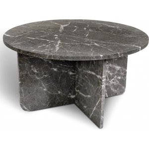 Taso pyöreä sohvapöytä harmaata marmoria Ø85 cm Taso pyöreä sohvapöytä harmaata marmoria Ø85 cm