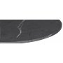 Solano-ruokailuryhm: Pyt 90 cm sislten 4 Axe-tuolia - Musta/harmaa marmori