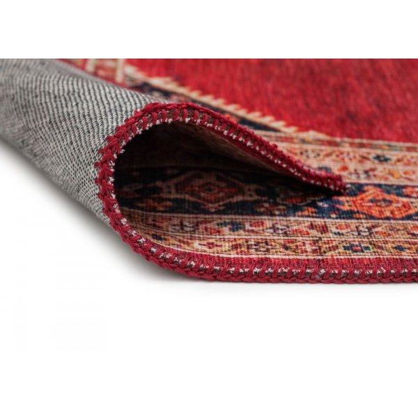 Konekudottu matto Cleo Afghan - Punainen