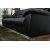 Dominic 3-istuttava sohva mustaa keinonahkaa