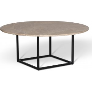 Dexter pyöreä sohvapöytä Ø105 cm - Metalli/ruskea beige empradore kivi Dexter pyöreä sohvapöytä Ø105 cm - Metalli/ruskea beige empradore kivi
