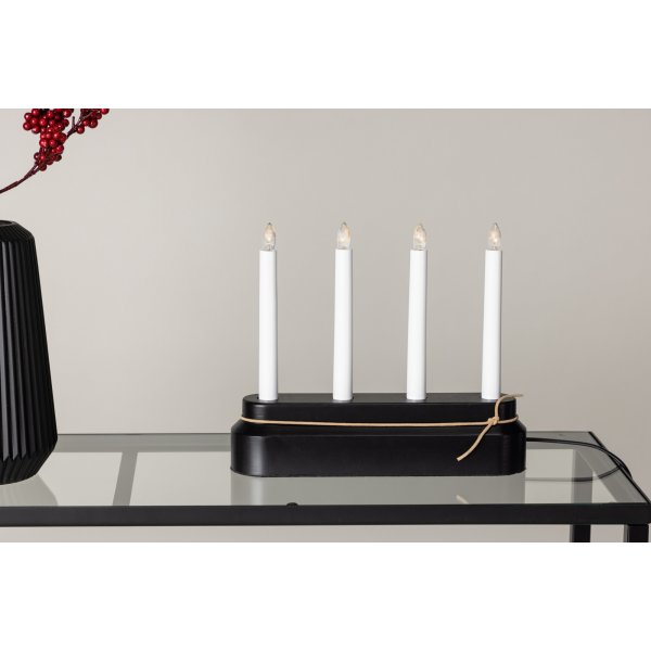 Näsfjället kynttilänjalka - musta/valkoinen Näsfjället kynttilänjalka - musta/valkoinen