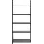 Seaford tikkaat hylly 77x174 cm - musta