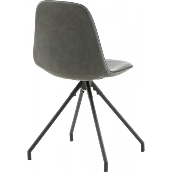 Kntyv Bridge-ruokailutuoli - musta PU