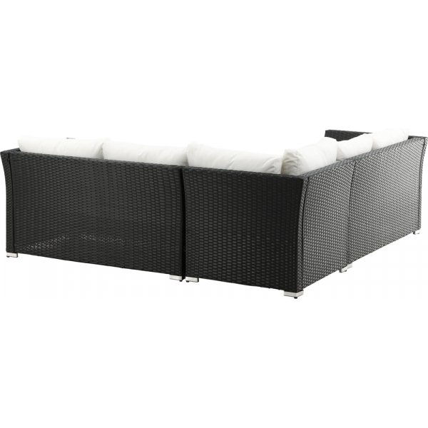 Haiti kulmasohvaryhmä - musta/valkoinen Haiti kulmasohvaryhmä - musta/valkoinen