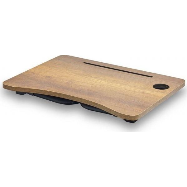 Lappy kannettavan tietokoneen pöytä 60x20 cm - Pähkinä/musta Lappy kannettavan tietokoneen pöytä 60x20 cm - Pähkinä/musta
