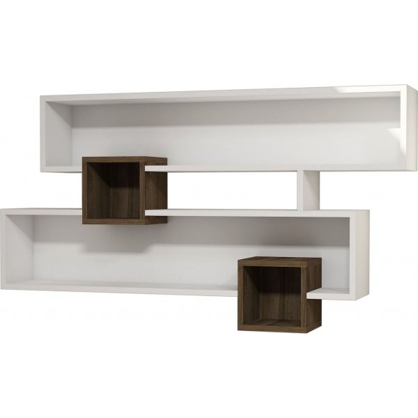 Karen seinähylly - pähkinä/valkoinen Karen seinähylly - pähkinä/valkoinen