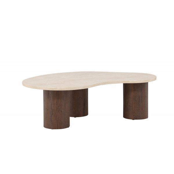 Megg-sohvapöytä 130x78 - Mokka / Travertiini Megg-sohvapöytä 130x78 - Mokka / Travertiini