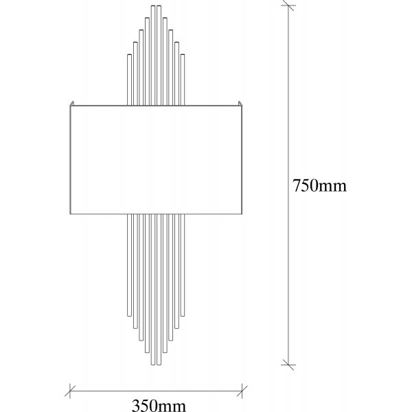 Harmoninen seinävalaisin - musta Harmoninen seinävalaisin - musta