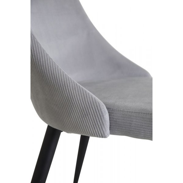 Laila tuoli - Musta / vaaleanharmaa Manchester Laila tuoli - Musta / vaaleanharmaa Manchester