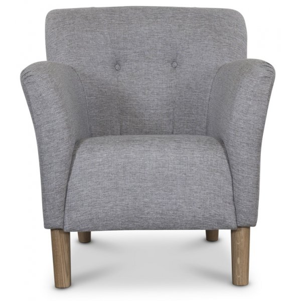 Le Grande klubinojatuoli harmaata kangasta Le Grande klubinojatuoli harmaata kangasta