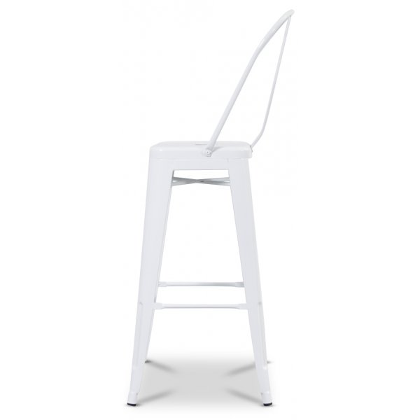 Baarituoli Industry Cayote (korkea selkänoja) - Valkoinen kiiltävä Baarituoli Industry Cayote (korkea selkänoja) - Valkoinen kiiltävä